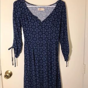 Blue Floral Dress Spring Summer